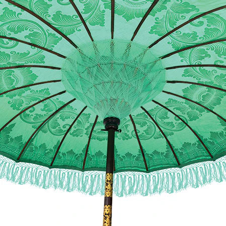 Bali Sun Parasol - Mint with Green or Pink Tassels, last ones left be quick! - Image 4