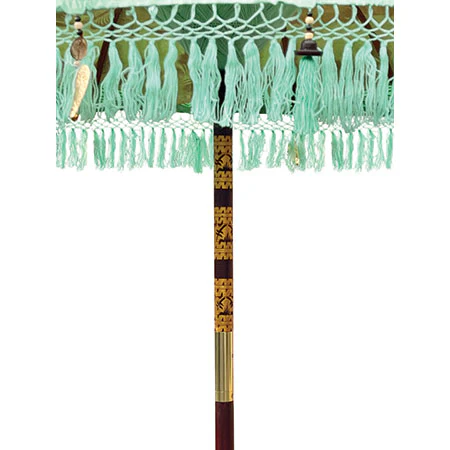 Bali Sun Parasol - Mint with Green or Pink Tassels, last ones left be quick! - Image 5