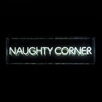 LED Neon Acrylic Light Box - Naughty Corner