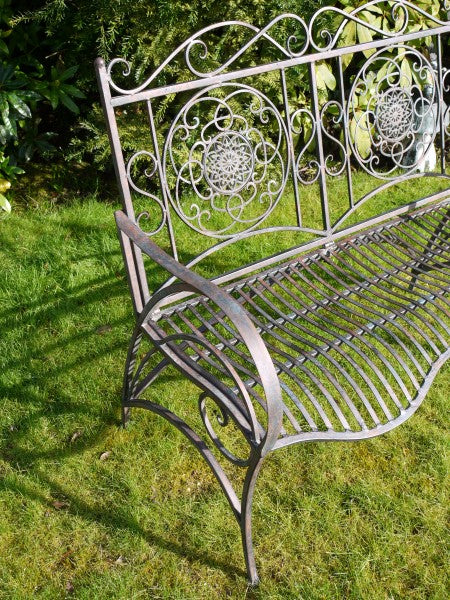 Outdoor Antiqued Effect Bench - back in stock - Image 5