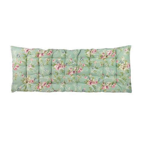 Seat Pad For Garden Bench - Green Rose