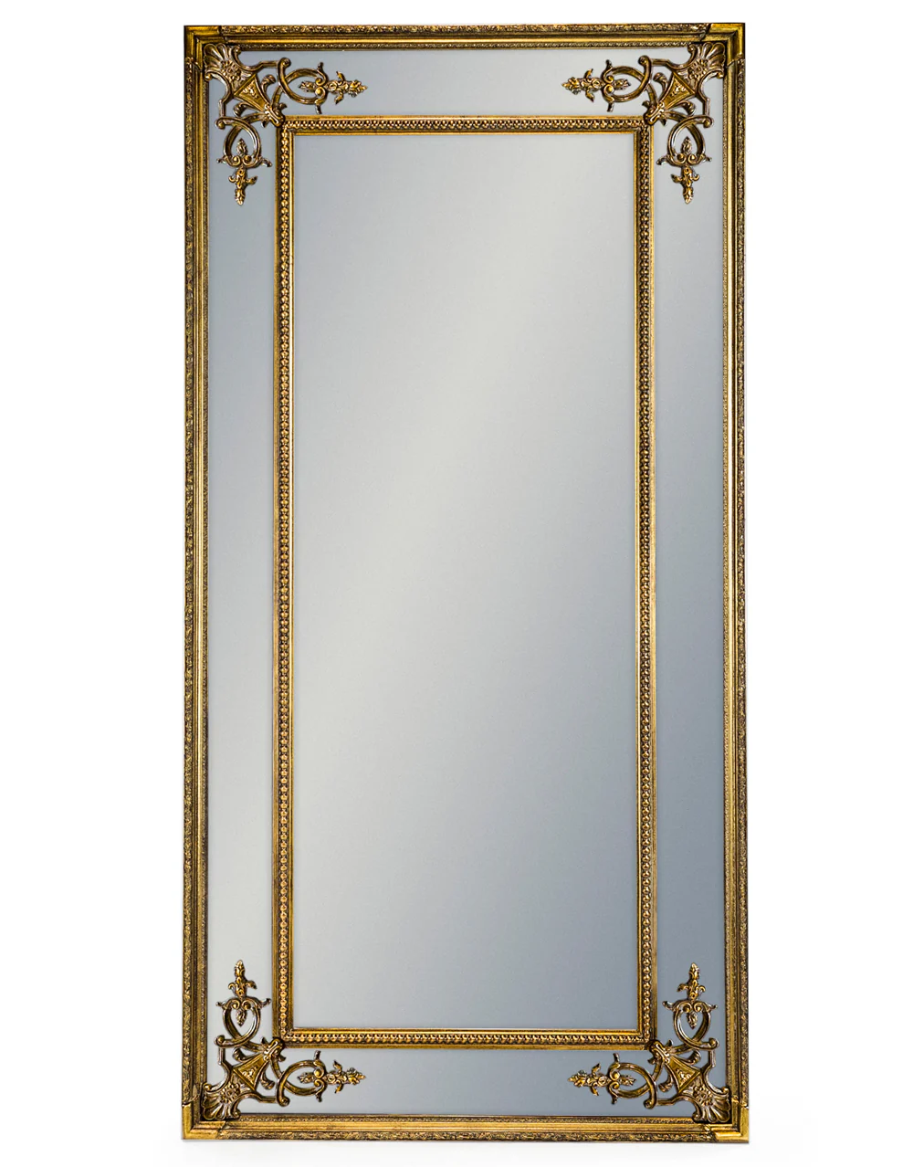 Tall Gold French Mirror without Crest - Due August